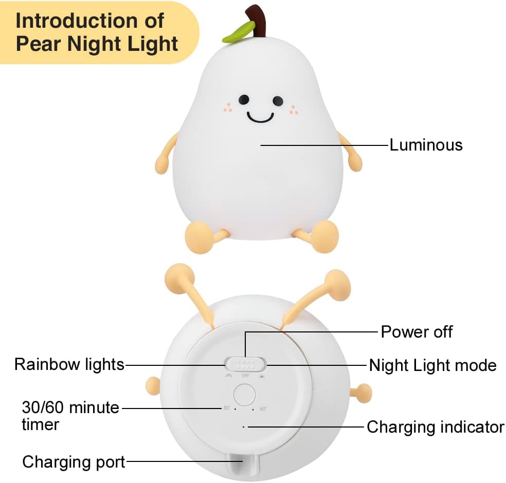 LumaPet™ Pear Lamp – Sweet Glow for Cozy Nights