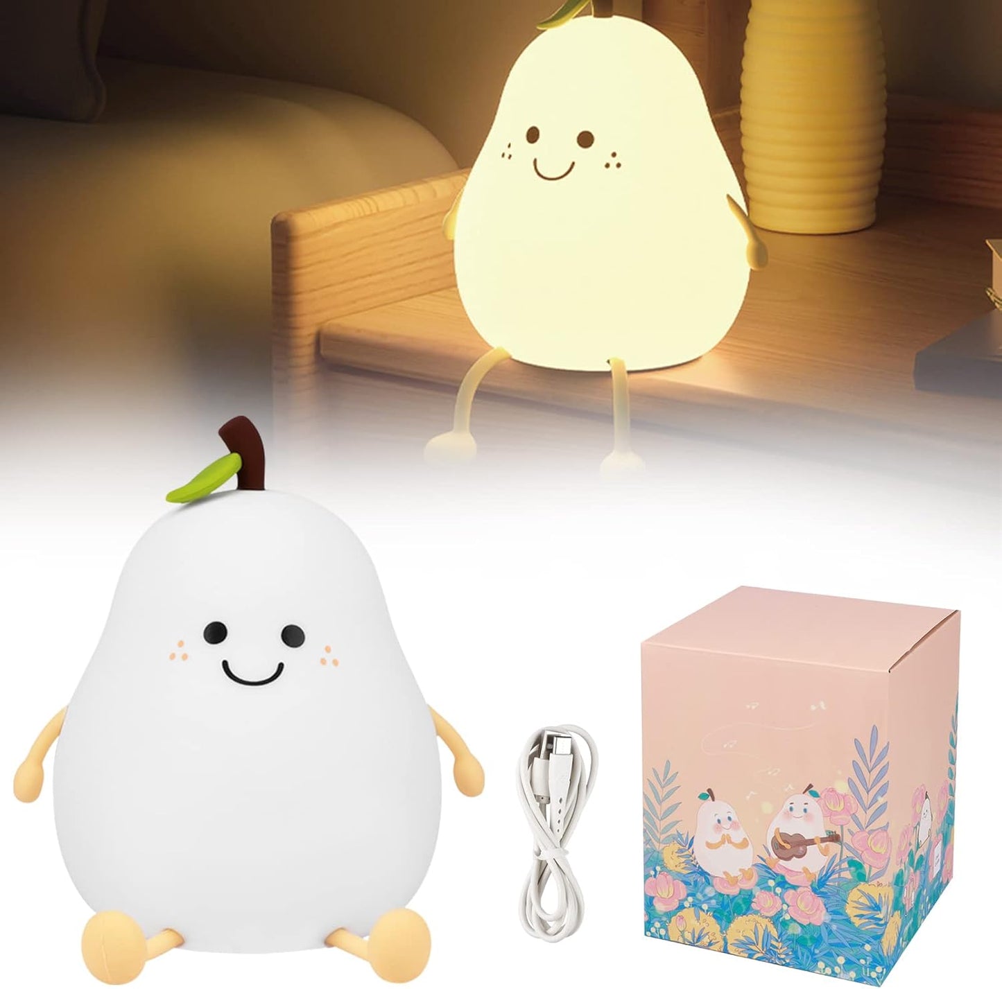 LumaPet™ Pear Lamp – Sweet Glow for Cozy Nights