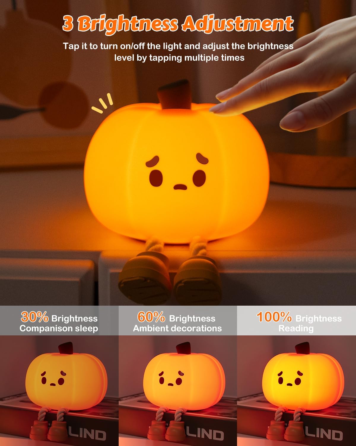 LumaPet™ Pumpkin Lamp – Cozy Nights, Warm Glow